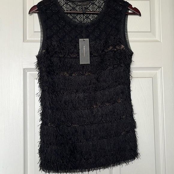 BCBG MAX AZRIA | Auden Fringe Top Sz S - Picture 3 of 5